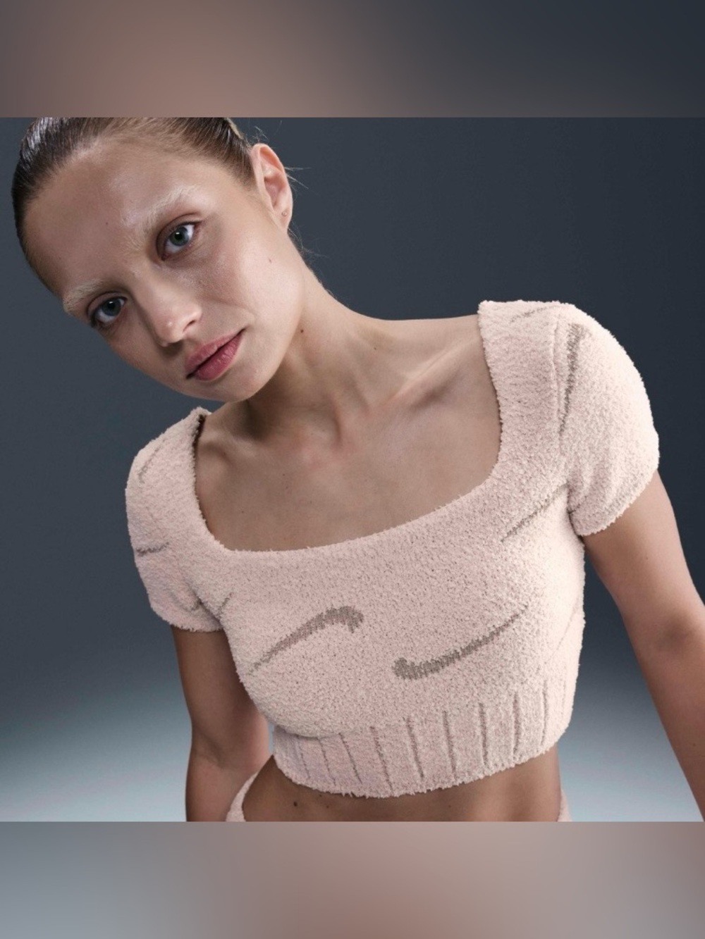 ✔️NWT✔️ NIKE Sportswear Phoenix Cozy Boucle Knit Crop Top